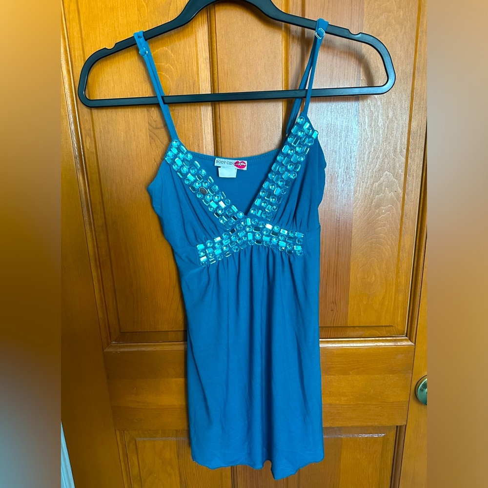 Small Body Central Teal Tank Top.